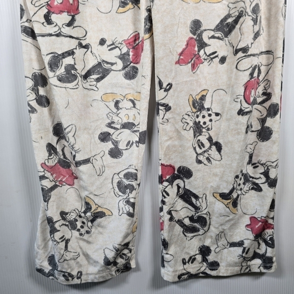 Disney's Mickey Mouse Women's Fleece Pajama Long Pants Size XL Velvety Soft - Picture 4 of 10